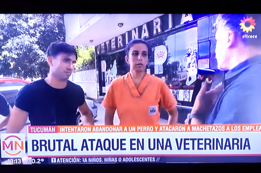 Atacan a machetazos al personal de una veterinaria en Tucumán