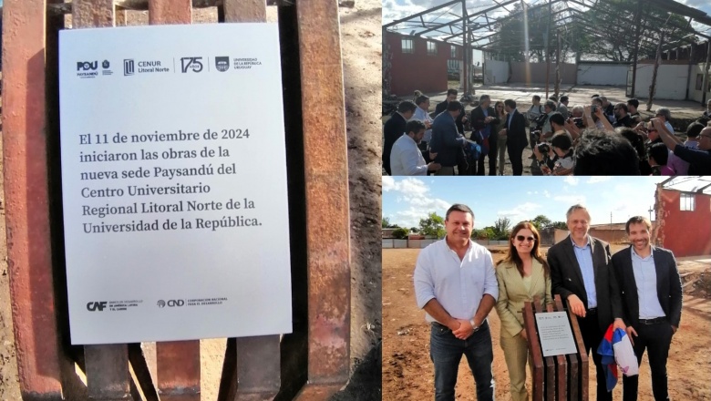 Colocaron la piedra fundamental en el predio de la futura sede universitaria de Udelar en Paysandú