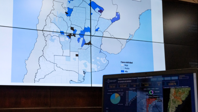 El Ministerio de Salud de la Nación desarrolló el Mapa de Favorabilidad de Dengue