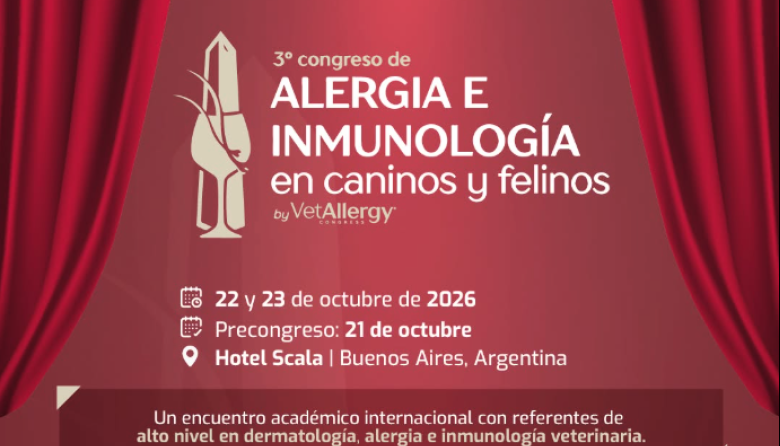 III Congreso Internacional de Alergia e Inmunología Veterinaria: 21 al 23 de octubre, 2026