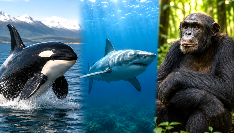 Tres especies animales comparten su día y un mismo desafío: sobrevivir