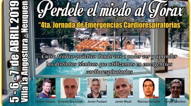 Este viernes comienza la 4º Jornada de Emergencias Cardiorespiratorias en Villa La Angostura