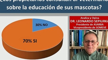 El 70% de los propietarios consultan sobre la educación de sus mascotas