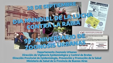 Día Mundial de la lucha contra la Rabia y 95° Aniversario de Zoonosis Urbanas