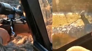 Cuatro personas que se habían filmado cazando jabalíes desde un helicóptero terminaron acusados por la Justicia Federal