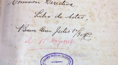 Se recuperó un documento de valor histórico para la Sociedad de Medicina Veterinaria