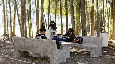 La UNLP acondiciona sus espacios al aire libre con nuevas estaciones multipropósito