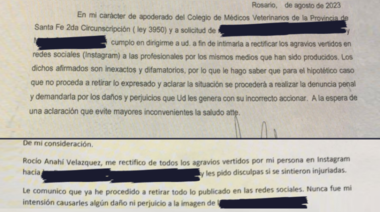 Una persona escrachó en las redes sociales a dos profesionales y ante la acción de su Colegio tuvo que retractarse