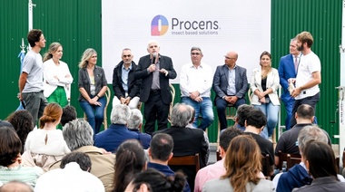Inauguraron Procens: la primera bioplanta de cría de insectos para consumo animal del país