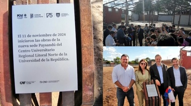 Colocaron la piedra fundamental en el predio de la futura sede universitaria de Udelar en Paysandú