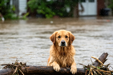 El impacto de las inundaciones en los animales y en la salud pública