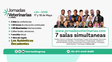 34° Jornadas Veterinarias InterMédica - 17 y 18 de mayo 2026