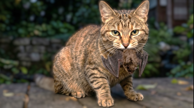 Un gato cazó un murciélago con rabia y encendió las alertas en Santa Fe