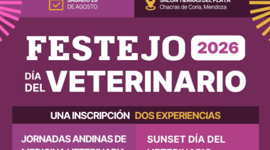 Jornadas Andinas y Festejo del Día del Veterinario 2026: 29 de agosto, Mendoza