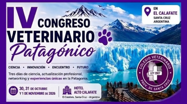 IV Congreso Veterinario Patagónico: 30, 31 de octubre y 1 de noviembre, 2026