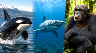 Tres especies animales comparten su día y un mismo desafío: sobrevivir