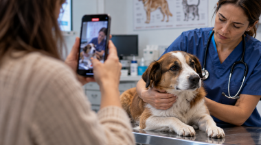 Advertencia sobre filmaciones sin autorización en consultas veterinarias
