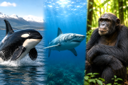 Tres especies animales comparten su día y un mismo desafío: sobrevivir