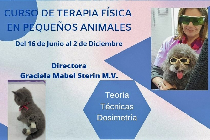 16 de Junio - Curso de Terapia  Física en Pequeños Animales