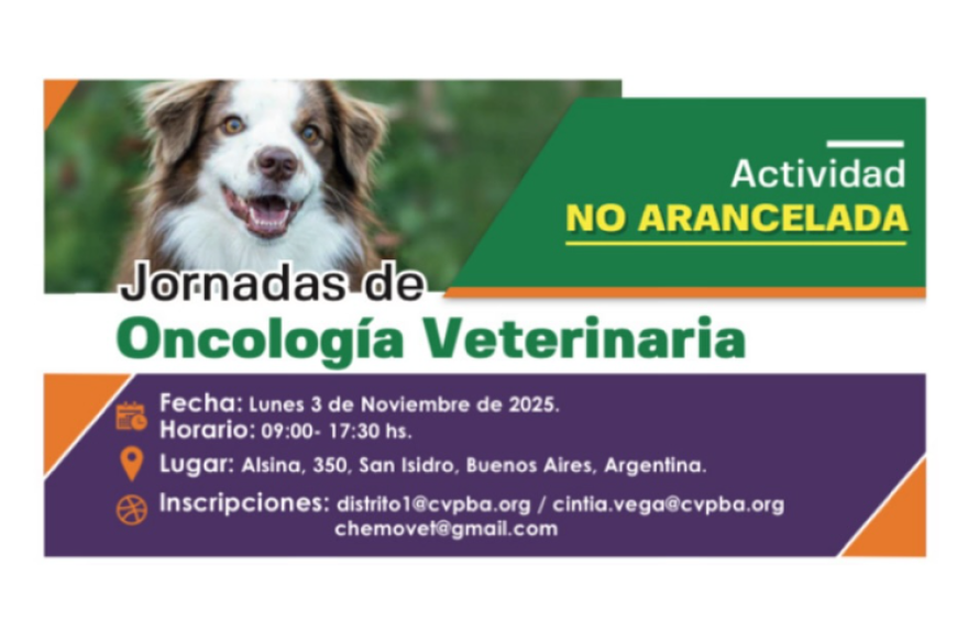 3 de Noviembre - Jornada de Oncología Veterinaria